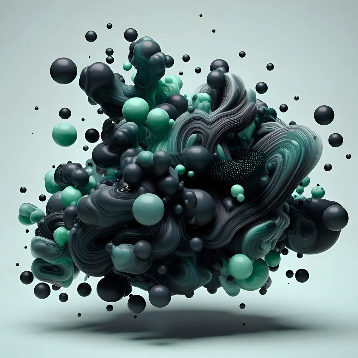 Abstract data visualization illustration
